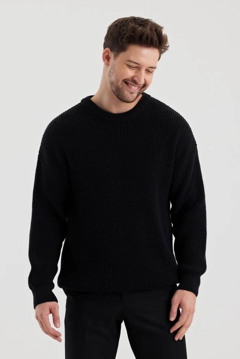 Cool Tarz Cool Style Men's Regular Fit Crew Neck Knitted Sweater