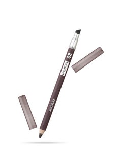 PUPA Milano Multiplay Eye Pencil Suitable For Sensitive Eyes Soft And Smooth Texture Paraben Free Ophthalmologist Tested Amazing Color 08 Basic Brun 0.04 Oz (244008)  - Image 2