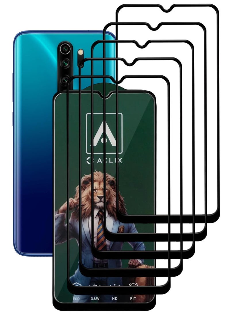 ACLIX 5 Pieces Antistatic ESD Dustproof Premium Quality High Definition Tempered Glass Screen Protector Designed For Xiaomi RedmiNote 8 Pro - Image 1
