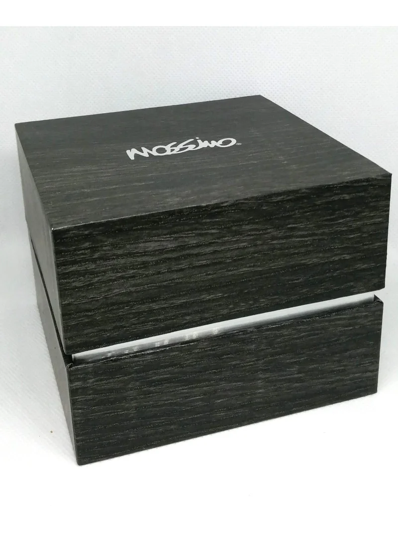 Mossimo Mossimo Men's Watch with 2 Bracelet and Brown Card Wallet Set  Gun Metal Steel 9847S-42-J28