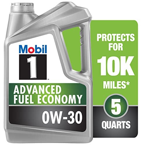 Mobil 1 Advanced Fuel Economy Full Synthetic Motor Oil 0W-30, 5 Quart - Image 1