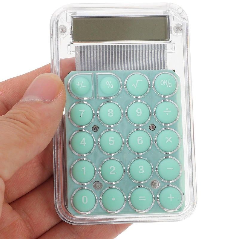 Green Cartoon Mini Handheld Calculator Portable Basic for School Home Office Students - Image 5