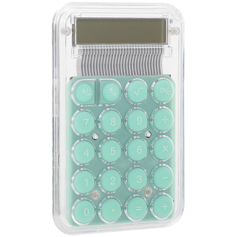 Green Cartoon Mini Handheld Calculator Portable Basic for School Home Office Students - Image 2