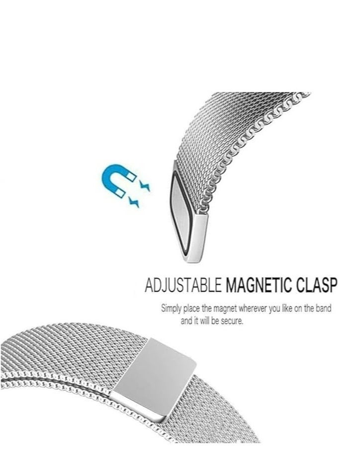 KENSUO Milanese Band Compatible with Samsung Galaxy Watch 7 Ultra 2025 Strap Magnetic Loop Strap, Stainless Steel Wristbands Classic Style Metal Mesh Wristband for Galaxy Watch 7 Ultra  - Image 4