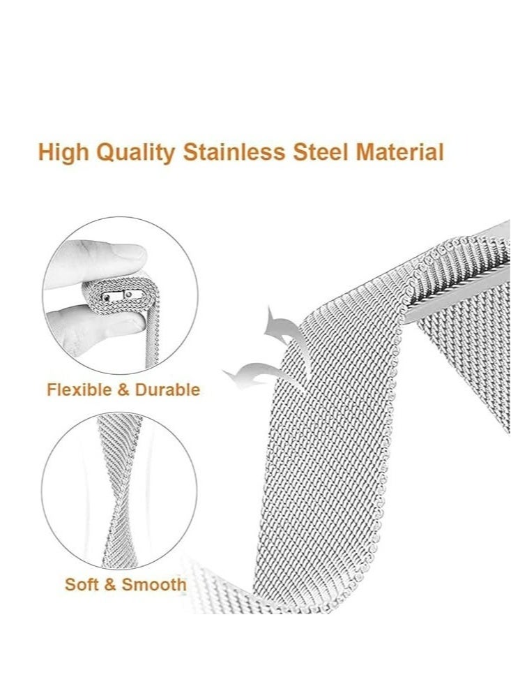KENSUO Milanese Band Compatible with Samsung Galaxy Watch 7 Ultra 2025 Strap Magnetic Loop Strap, Stainless Steel Wristbands Classic Style Metal Mesh Wristband for Galaxy Watch 7 Ultra  - Image 3