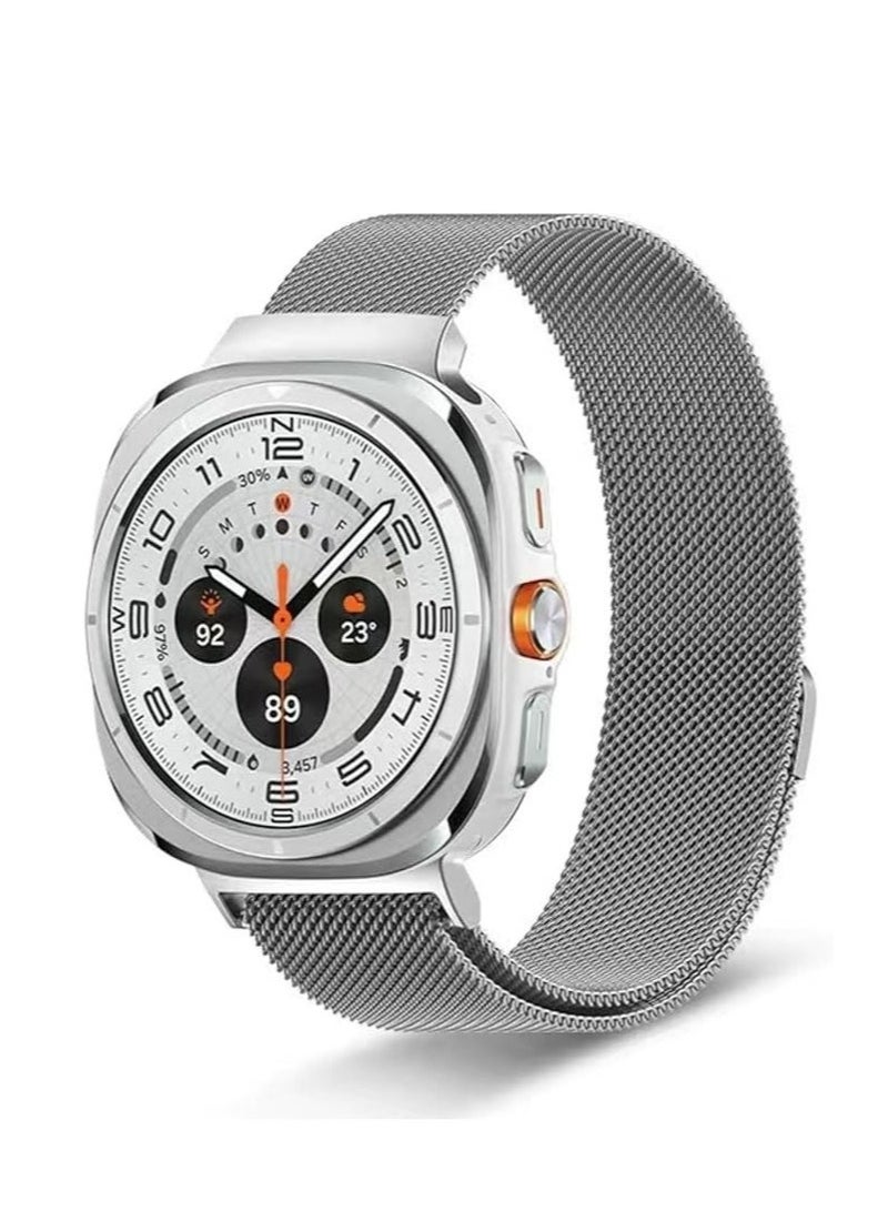 KENSUO Milanese Band Compatible with Samsung Galaxy Watch 7 Ultra 2025 Strap Magnetic Loop Strap, Stainless Steel Wristbands Classic Style Metal Mesh Wristband for Galaxy Watch 7 Ultra  - Image 1