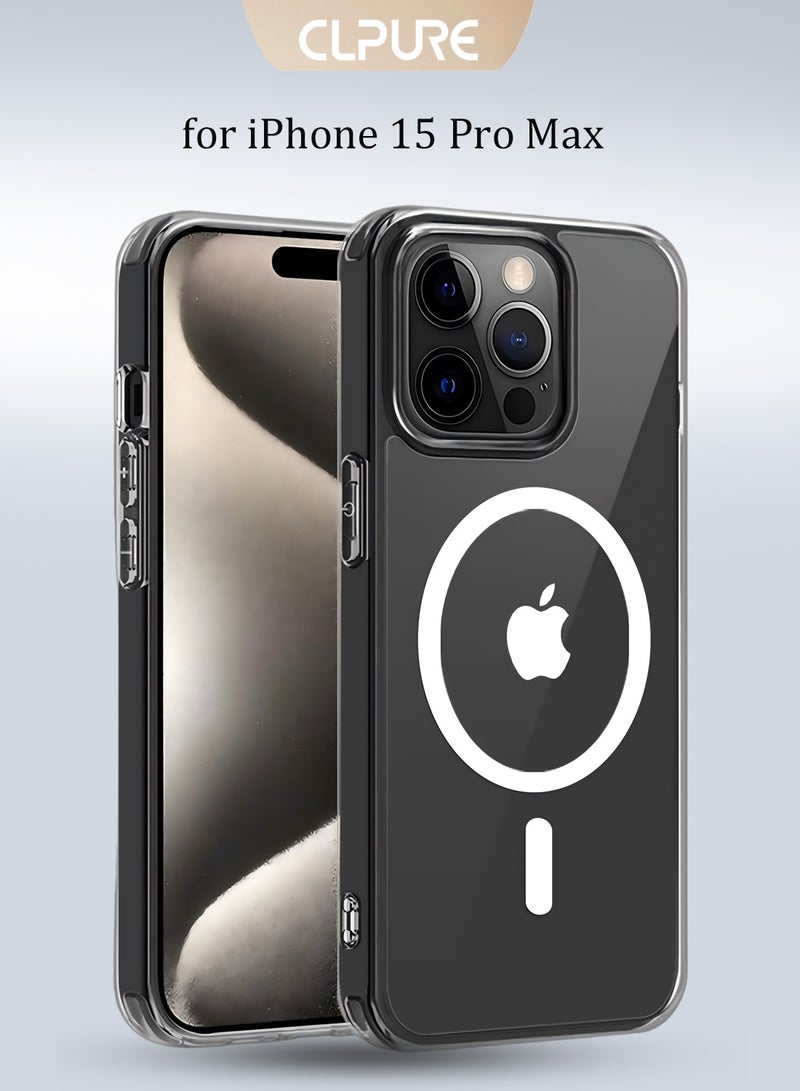 كلبور جراب iPhone 15 Pro Max، متوافق مع MagSafe، مضاد للاصفرار ومضاد للخدش، جراب شفاف متين مقاوم للصدمات لهاتف iPhone 15 Pro Max، شفاف - Image 1