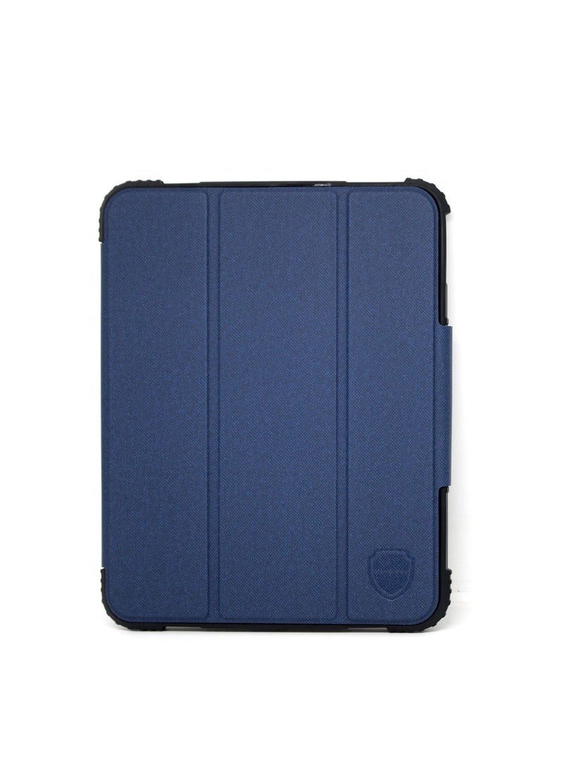 Max & Max Apple iPad 10.9"Rugged Case for 10th Generation Drop Protection/Anti-Slip/Kids Friendly, Pencil Or Crayon Holder, Clear Transparent Back - Blue - Image 4