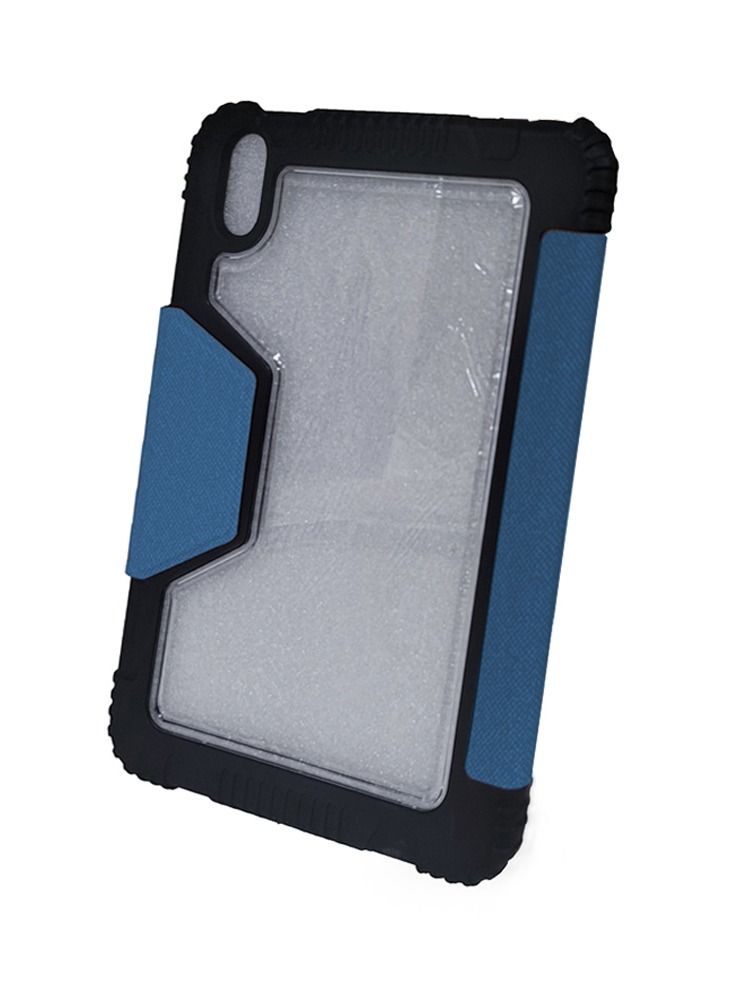 Max & Max Apple iPad 10.9"Rugged Case for 10th Generation Drop Protection/Anti-Slip/Kids Friendly, Pencil Or Crayon Holder, Clear Transparent Back - Blue - Image 5