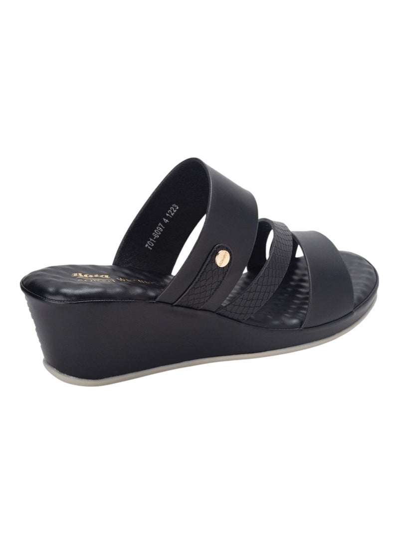 Bata Comfit Casual Wedge Slip On Sandals - Image 2