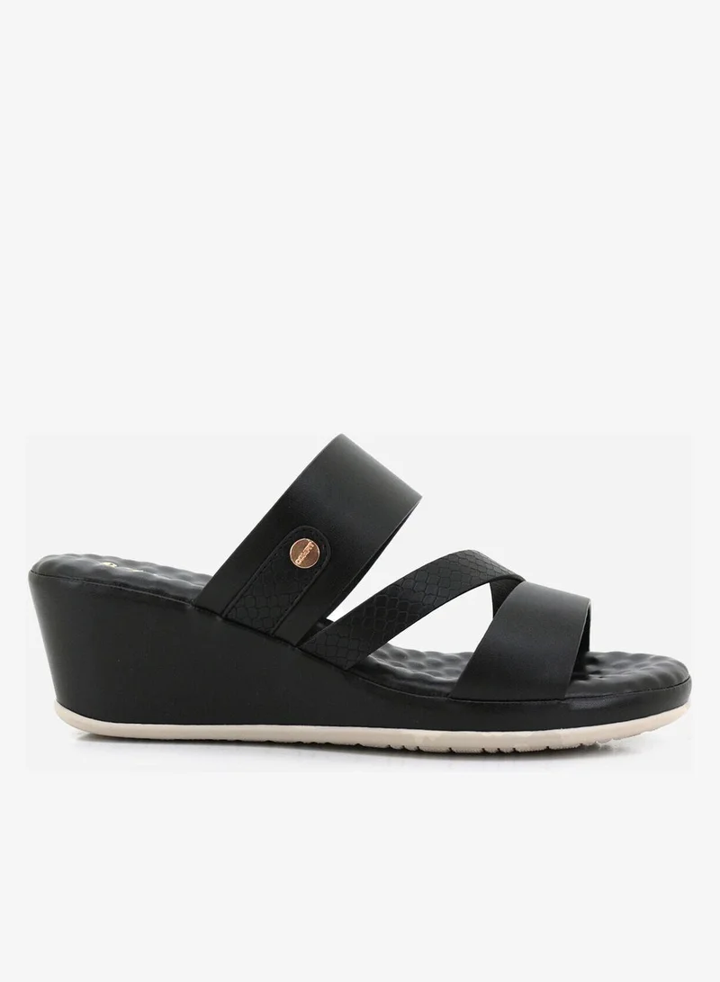 Bata Comfit Casual Wedge Slip On Sandals