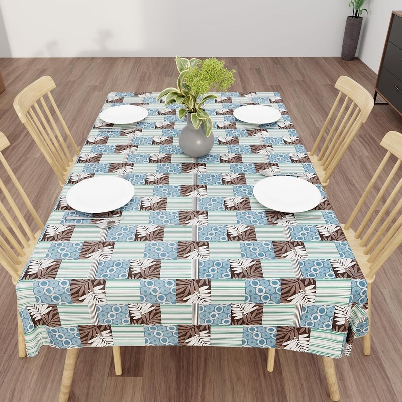 Wings Star 2-4 Seater PVC Table Cover; Anti Slip; 40x60 Inches; 4 Seater Center Table Cover; Blue::Green - Image 4