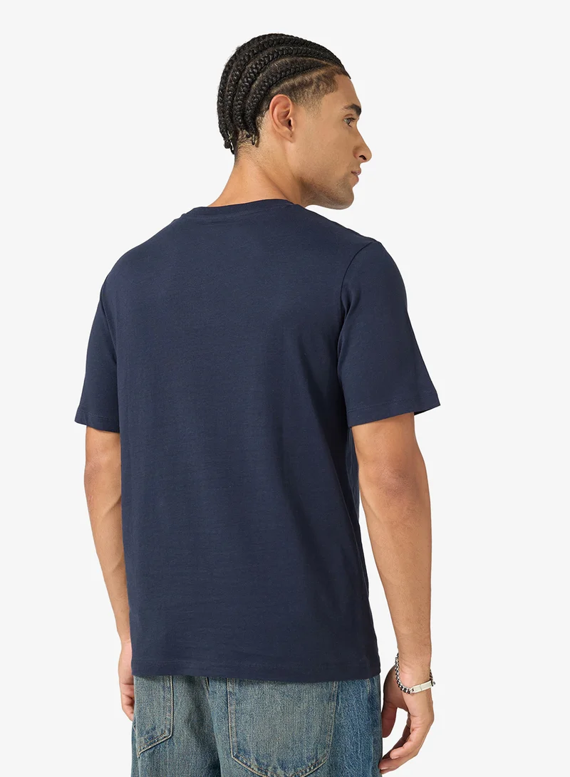 JJ Rebel Logo Regular Fit Crew Neck T-Shirt