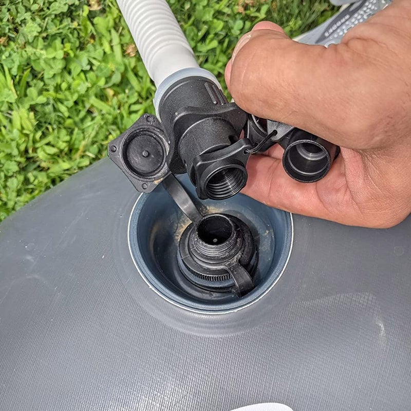 HEYTUR Inflatable Boat SUP Pump Adaptor Standard Schrader Conventional Air Pump Air Valve Adapter Spoke Plate Attachment (Multi) - Image 5