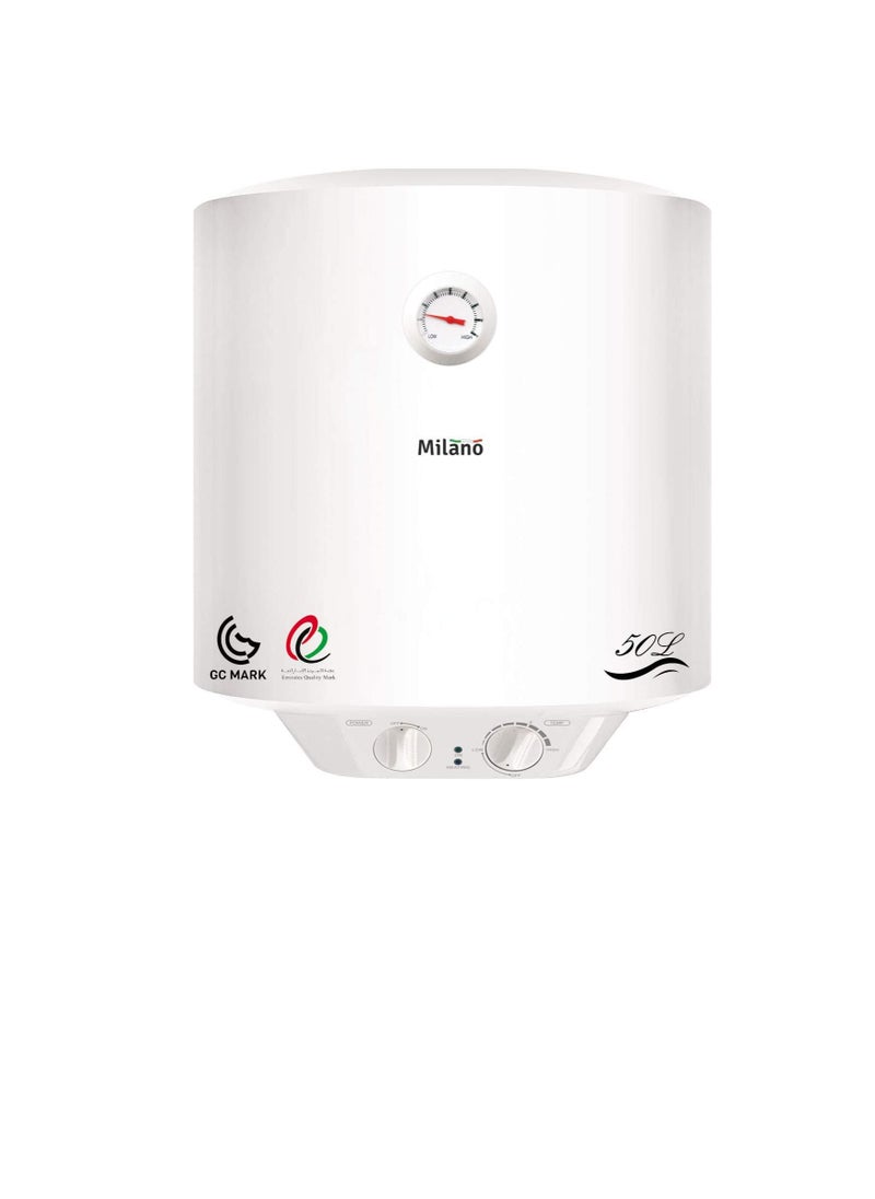 DANUBE HOME Danube Home Milano Electric Water Heater Vertical, White, 50 Liter - 450 x 558 mm  - Image 3