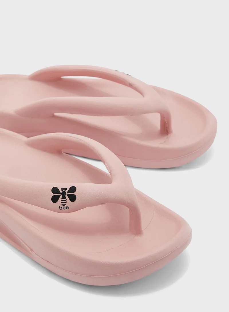 Ginger Butterfly Toe Post Flip Flop