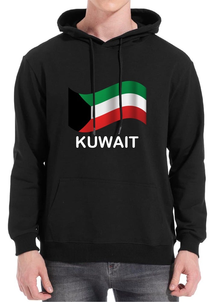 Kuwait Skyline Hoodie-Soft Cotton Pullover-Casual Fashion Hoodie For Men And Women-Long Sleeve With Pockets-Perfect For Travel - Image 1