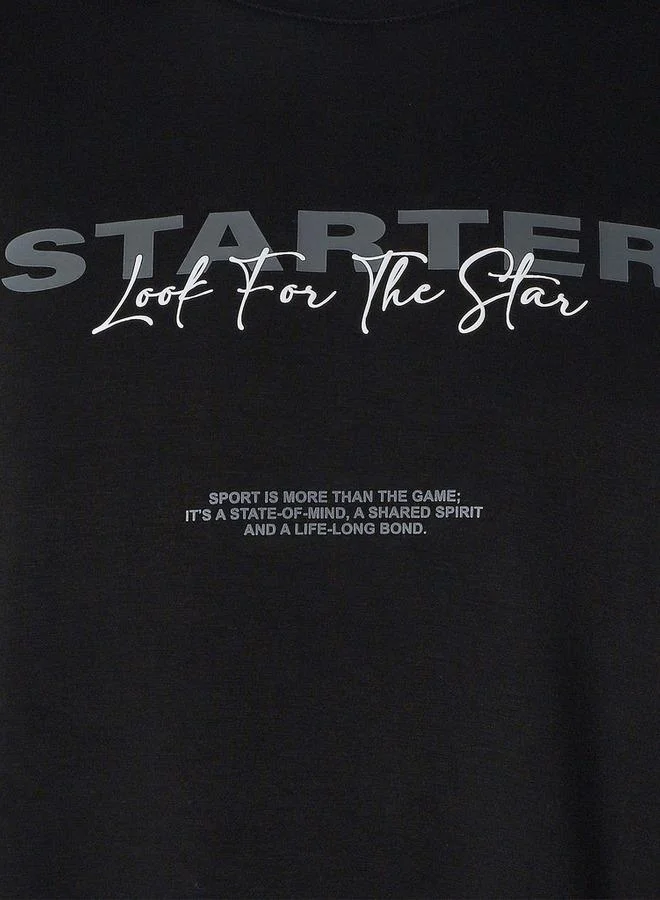 STARTER Starter Men Regular Fit Crew Neck Short Sleeves Printed T-shirt