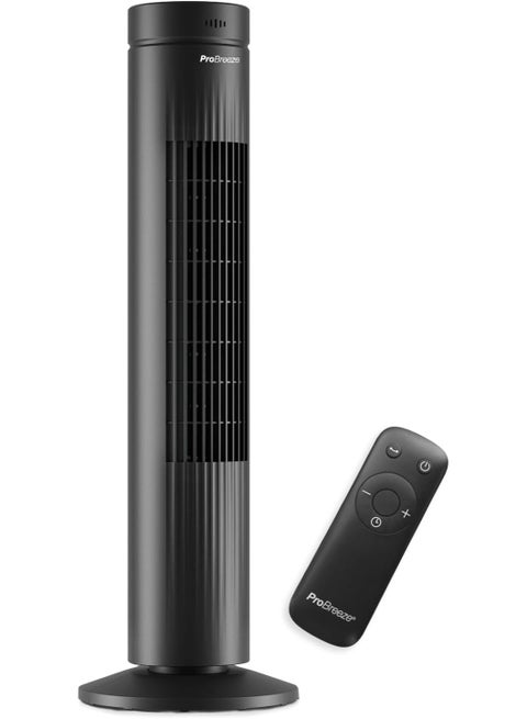 30" Tower Fan with 7-Hour Digital Timer, Remote Control, 3 Cooling Fan Modes & LED Light Indicator - Powerful & Energy-Efficient Electric Fan for Home and Office