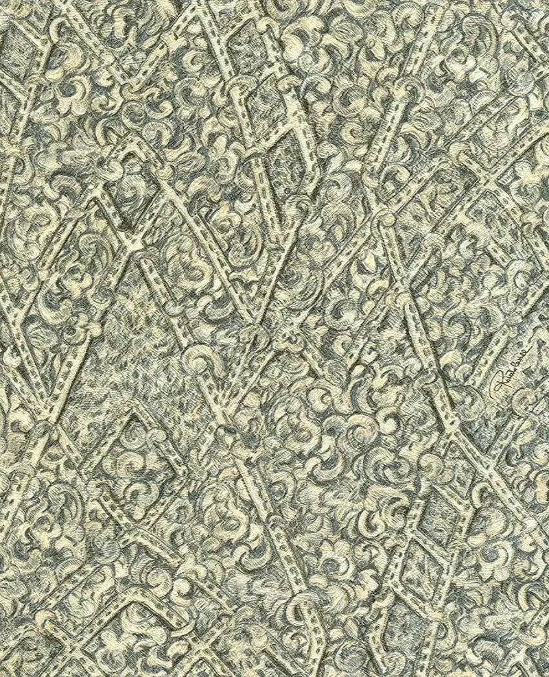 Roberto Cavalli Italian Wallpaper Roll, Washable Interior Wall Covering, RC16037