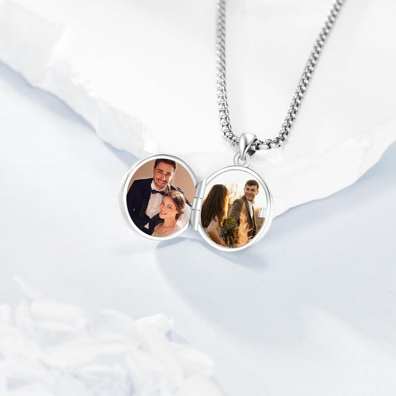 ONEFINITY Store Tree of Life Locket Necklace Sterling Silver Locket Necklace That Holds Pictures Tree of Life Locket Pendant for Women Wife Girlfriend - Image 3