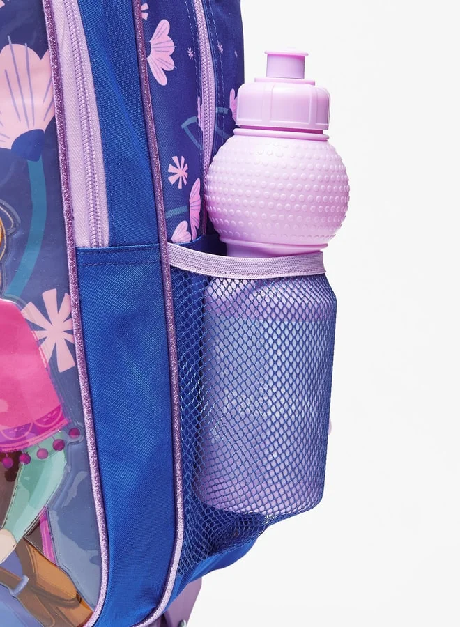 ديزني Frozen Print 4-Piece Trolley Backpack Set