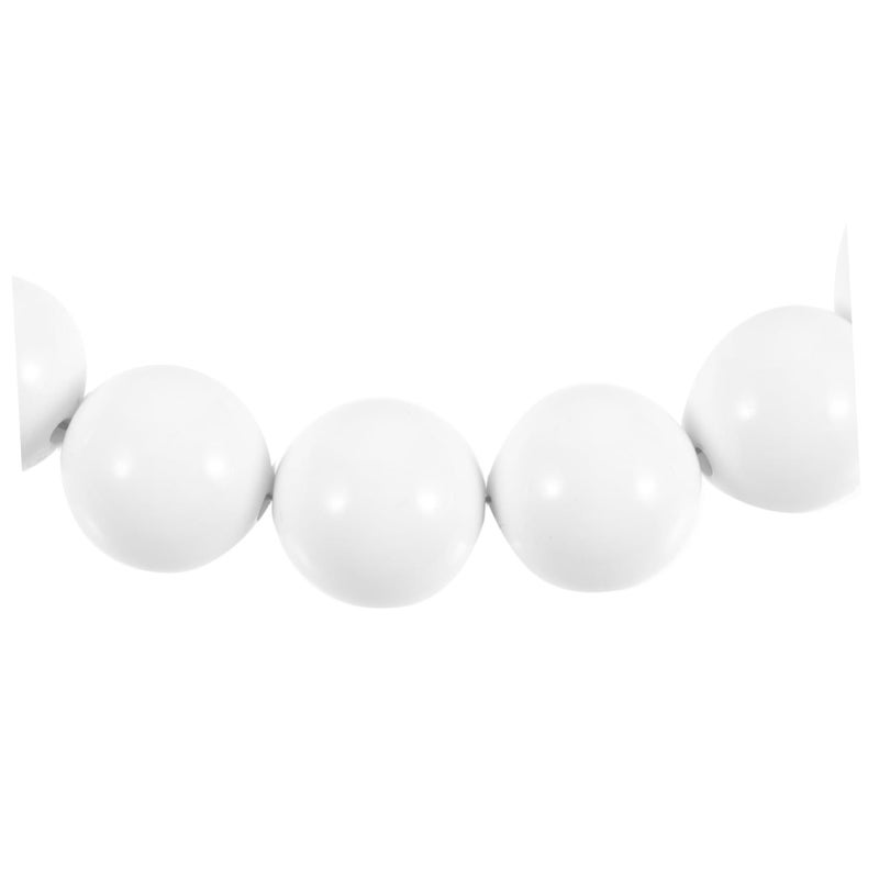 Flagpole Beaded Retainer Smooth Beads Design Guide Chain for Easy Installation Safe Use Internal External Halyard Flagpoles White - Image 3