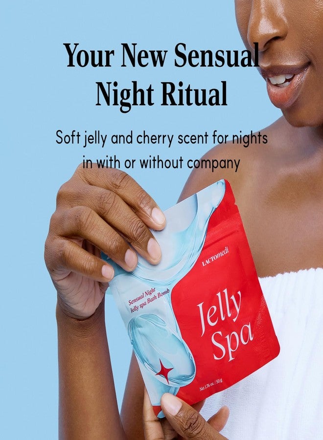 LACTOMEDI Jelly Spa Bath Bomb | Bath Slime for Couples | Romantic Cherry Scented Powder-to-Jelly Spa | pH-Balanced Formula with LACTO BVTC™ | 50g x 3EA - Image 4