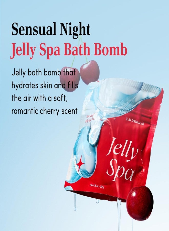 LACTOMEDI Jelly Spa Bath Bomb | Bath Slime for Couples | Romantic Cherry Scented Powder-to-Jelly Spa | pH-Balanced Formula with LACTO BVTC™ | 50g x 3EA - Image 2
