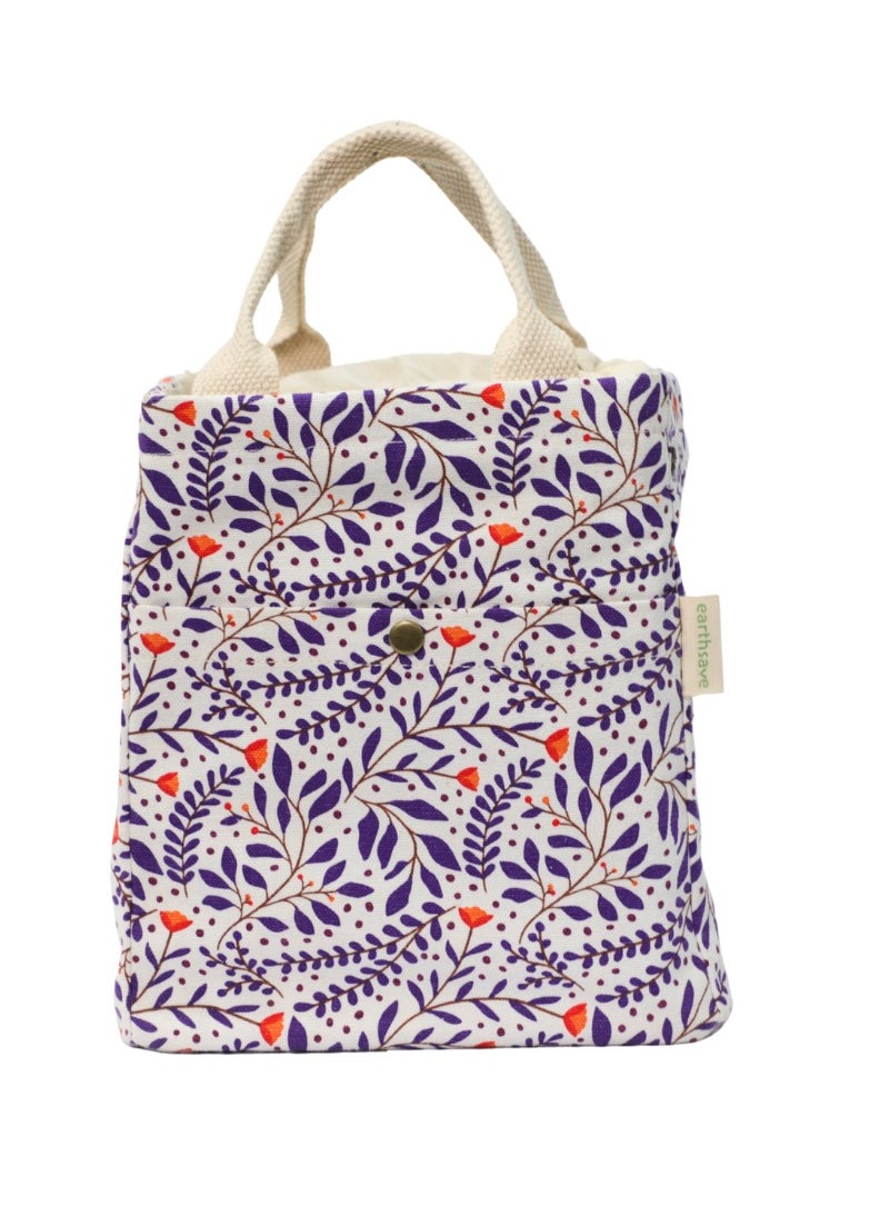earthsave Earthsave Eco Insulated Lunch Bag for Office Men & Women | Lunch Box Bag for Kids | Canvas Tiffin Bags for School | Drawstring Lunch Bag  - Image 1