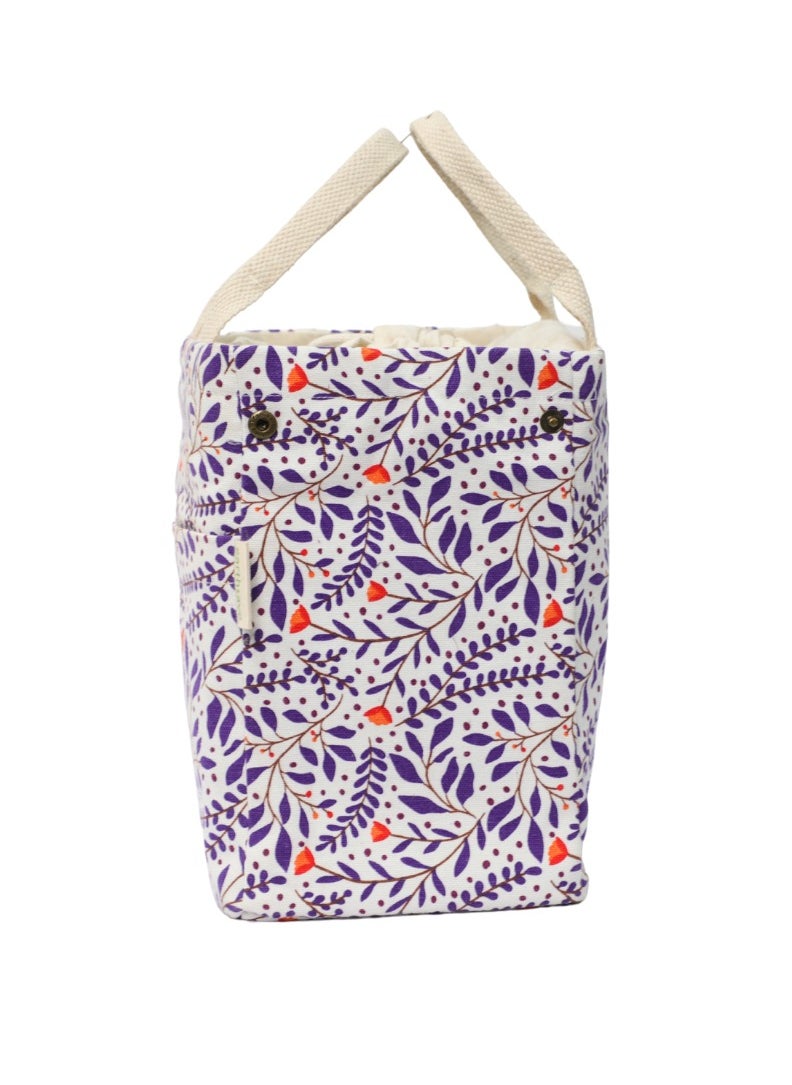 earthsave Earthsave Eco Insulated Lunch Bag for Office Men & Women | Lunch Box Bag for Kids | Canvas Tiffin Bags for School | Drawstring Lunch Bag  - Image 3