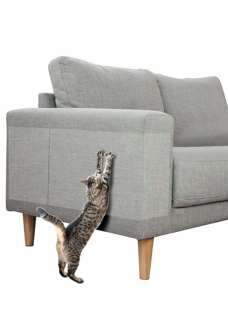 Double Sided Scratch Furniture Protectors from Cats Anti Cat Scratching Deterrent Tape Cat Couch Protector Scratch Protection Tapes for Pet Clear Training Tape Stops Scratching 10 Pack - Image 1