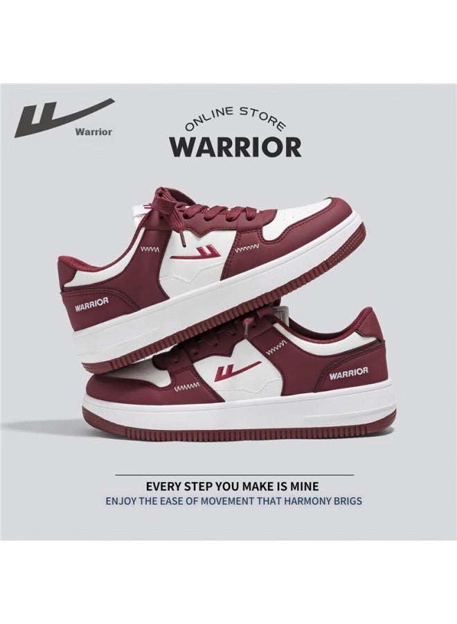 Warrior أحذية رياضية رسمية للرجال، أحذية كاجوال متعددة الاستخدامات وقابلة للتنفس لفصلي الربيع والصيف، أحذية رياضية للأزواج للرجال والنساء، باللونين الأبيض والأسود، مقاس 38 - Image 4