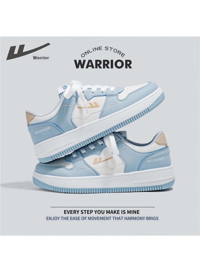 Warrior أحذية رياضية رسمية للرجال، أحذية كاجوال متعددة الاستخدامات وقابلة للتنفس لفصلي الربيع والصيف، أحذية رياضية للأزواج للرجال والنساء، باللونين الأبيض والأسود، مقاس 38 - Image 5