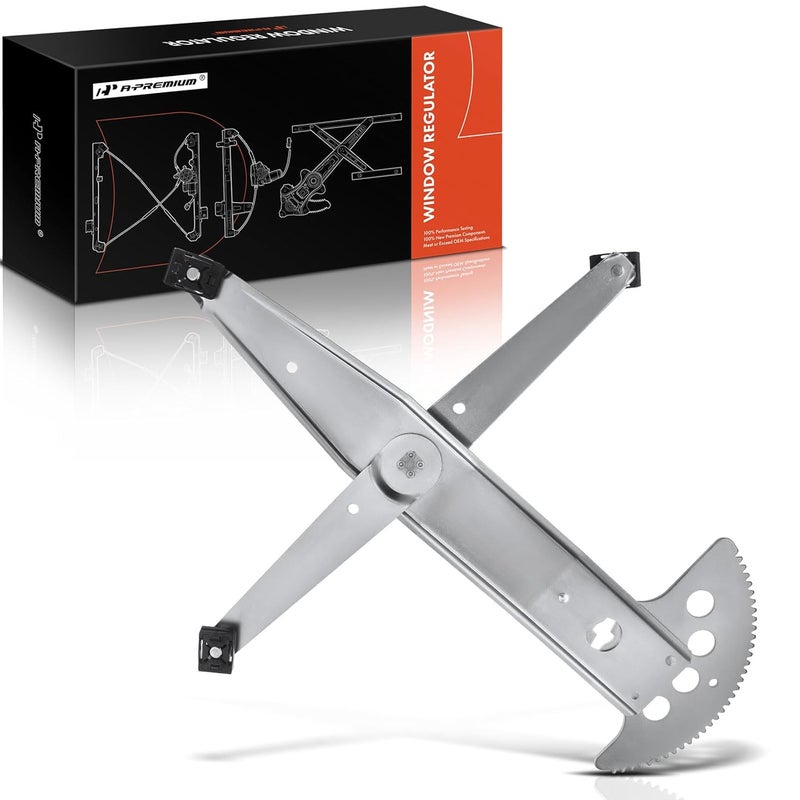 A-Premium Power Window Regulator Without Motor for Buick, Chevrolet, Oldsmobile, Pontiac - Front Left Driver Side - Image 1