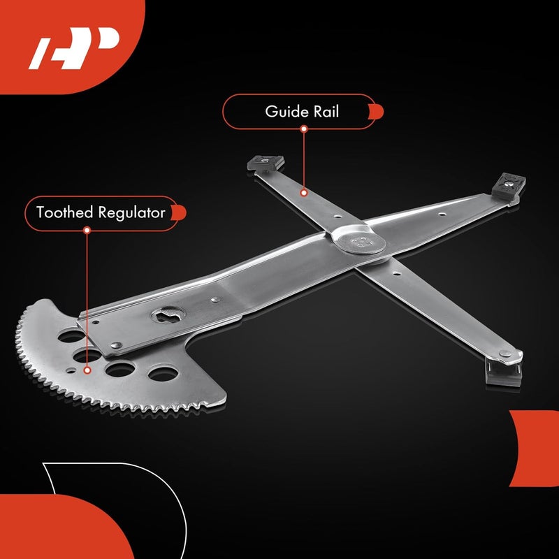 A-Premium Power Window Regulator Without Motor for Buick, Chevrolet, Oldsmobile, Pontiac - Front Left Driver Side - Image 5