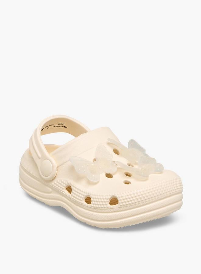 Aqua Girls Butterfly Applique Clogs - Image 2
