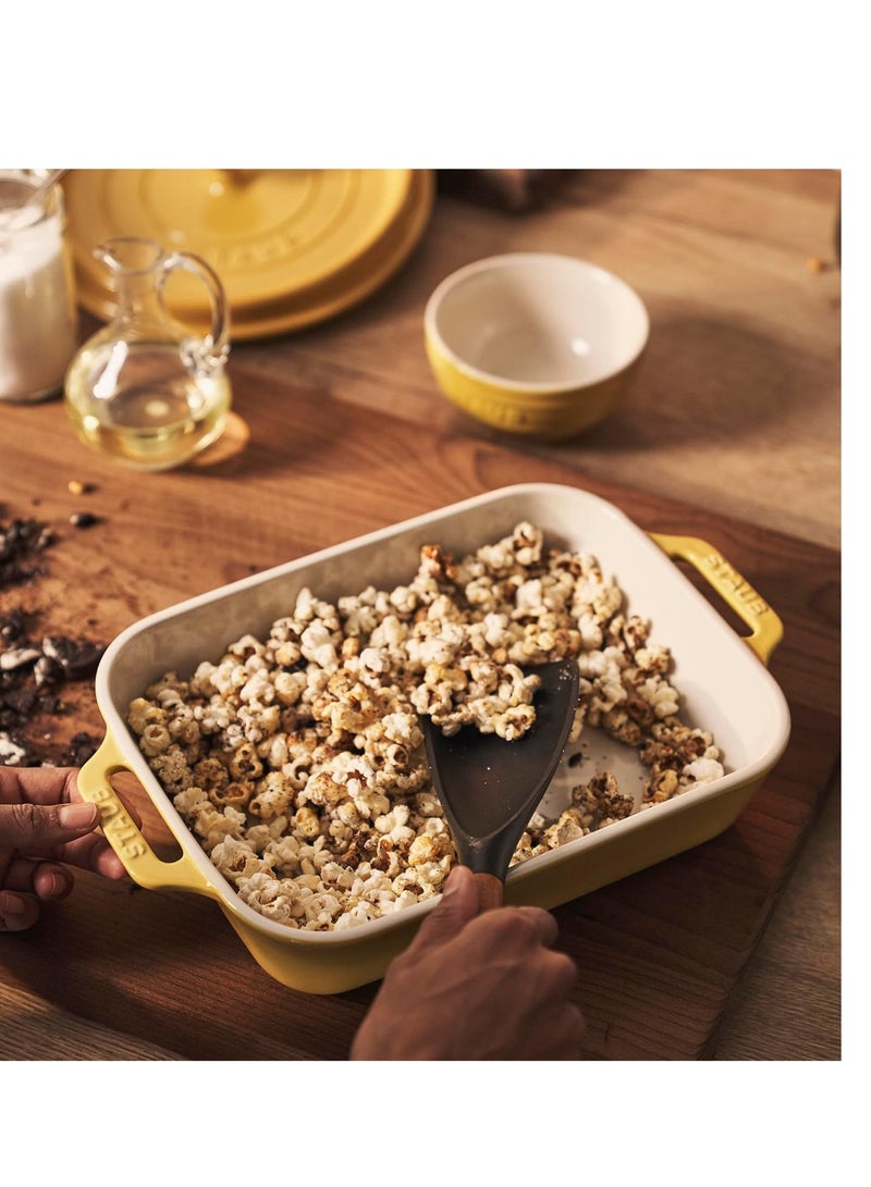 STAUB Stoneware Gratins Ceramics Rectangular Baking Set, Casserole Dish, 2-Piece, Citron, 2-pc - Image 4