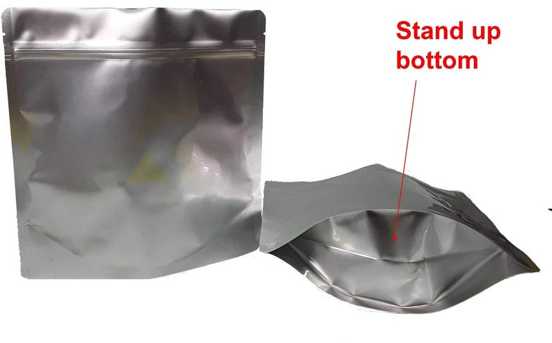 (50pcs) MRE (Meal,Ready-to-Eat) Stand-up Mylar Bag with Re-sealable zipper for Long Term Food Storage, 8.5x8.5 / (Strong 7 mil/180 micron Thick) - Image 3