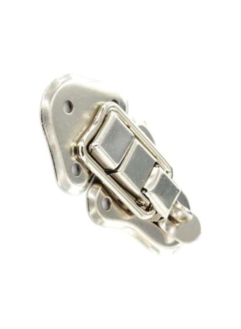 KNP Nickel Plated Attache Clip With Locking Hook Jewelry Box Padlock Hasp Lock Hook 3Pcs perfect blend of functionality, security, and style. - Image 2