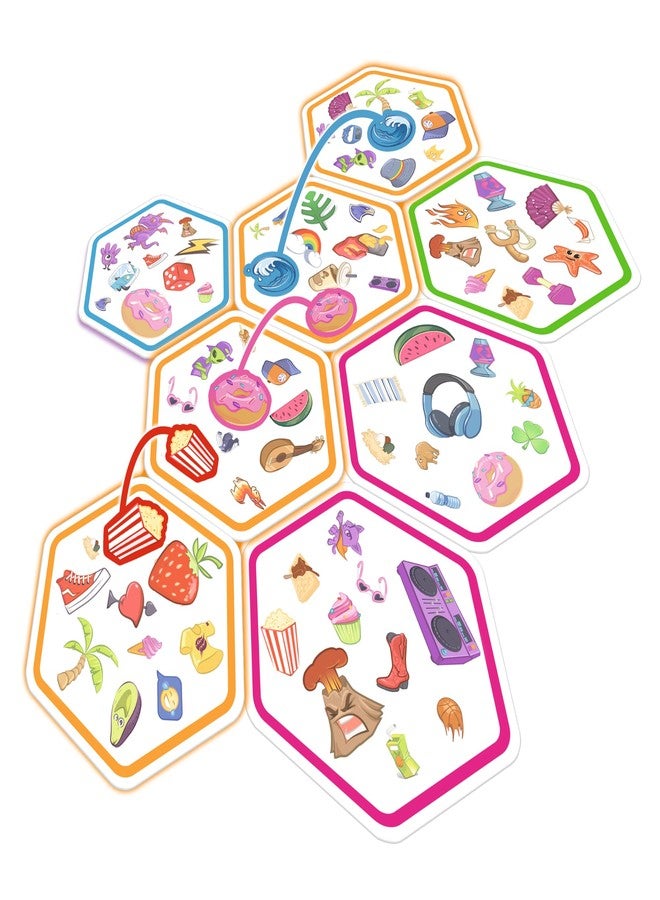 Asmodee Spot It! Connect - Fast-Paced Team Matching Game, Quick Reflexes, Fun for Game Night with Family and Friends, Great for Kids & Adults, Ages 8+, 2-8 Players, 15 Minute Playtime - Image 2