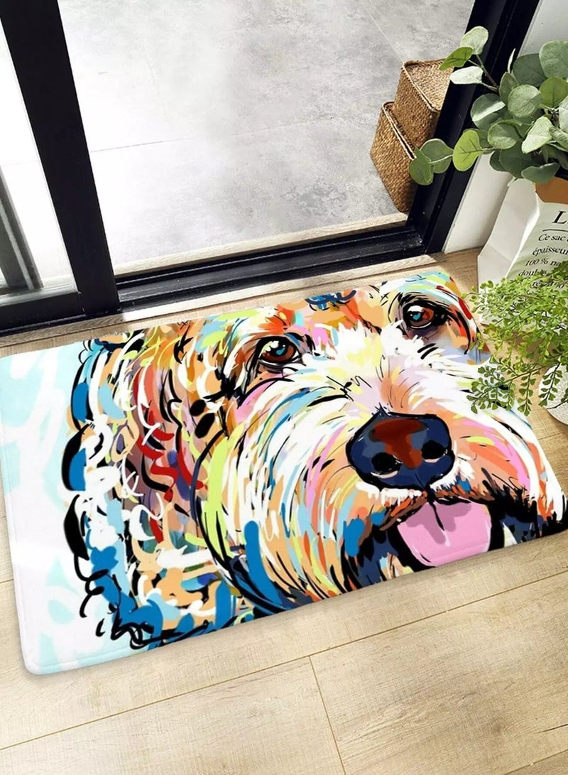 Generic Watercolor Dog Print Floor Mat  - Image 1