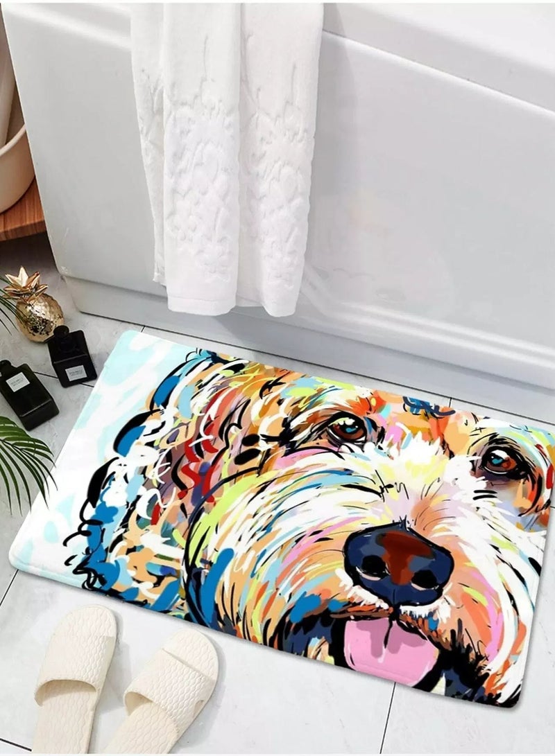 Generic Watercolor Dog Print Floor Mat  - Image 5