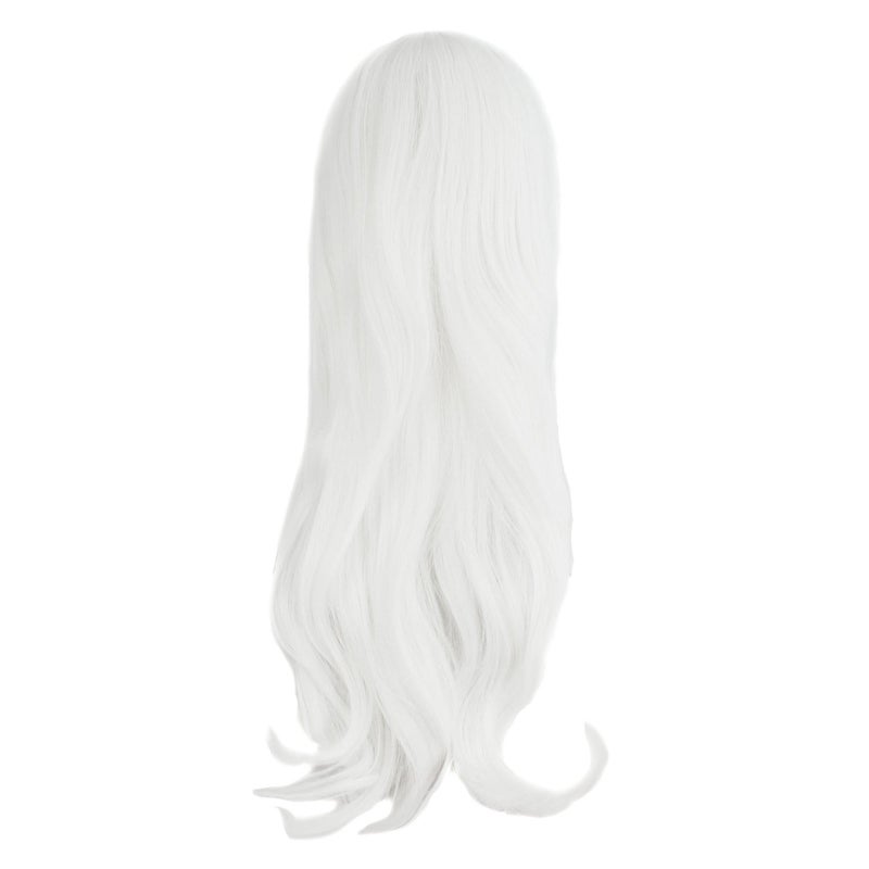 MapofBeauty MapofBeauty 28" 70cm Long Curly Hair Ends Costume Cosplay Wig (White)  - Image 2