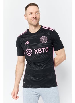 Adidas Men Sportswear Fit Short Sleeve Inter Miami Training Jersey, Black  - Image 1