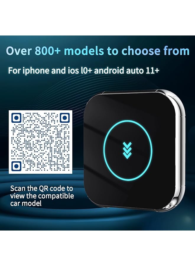 KASTWAVE Wireless Carplay Adapter For Apple Iphone Ios 10+, Android Auto Wireless Adapter Converts Factory Wired To Wireless Carplay Dongle For Wireless Control Plug & Carplay Adapter For Cars, Stable - Image 3