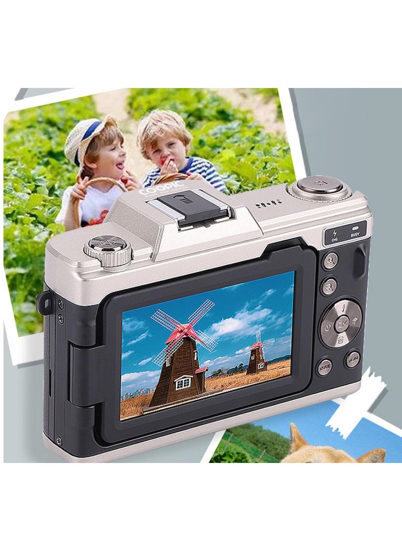 Coopic COOPIC C900 Digital Camera - 68MP, 4K Video, 3.0" Flip Screen, 16x Zoom, Creative Filters Black - Image 5