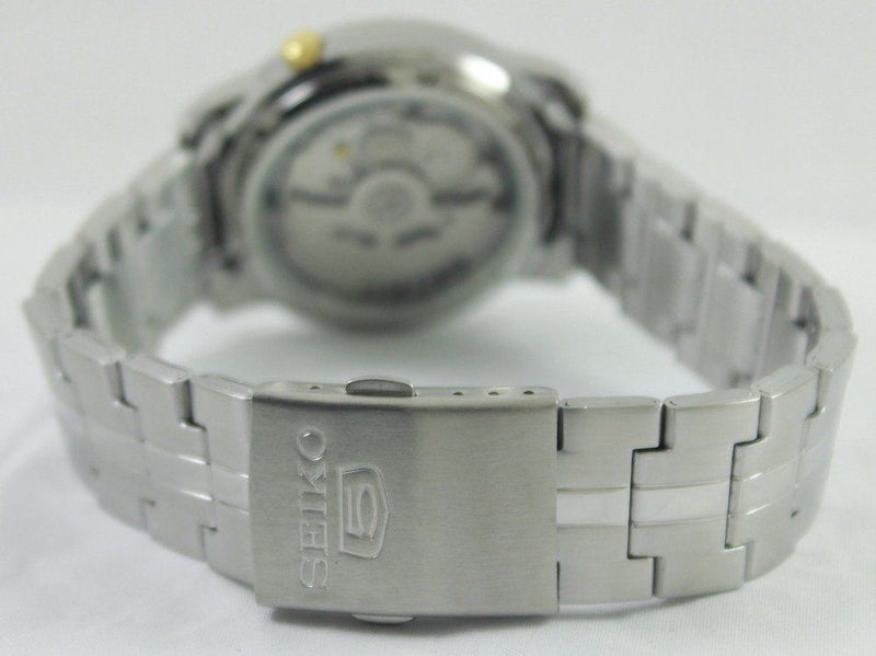 Seiko 5 Automatic 21 Jewels Stainless Steel Gold Dial SNKL81K1 Analog Mens Watch - Image 5