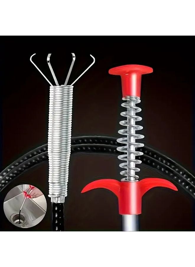 23.62 Inch Drainage Tool Flexible Sewer Pipe Cleaner For Toilet Sink And Household Use - Image 2