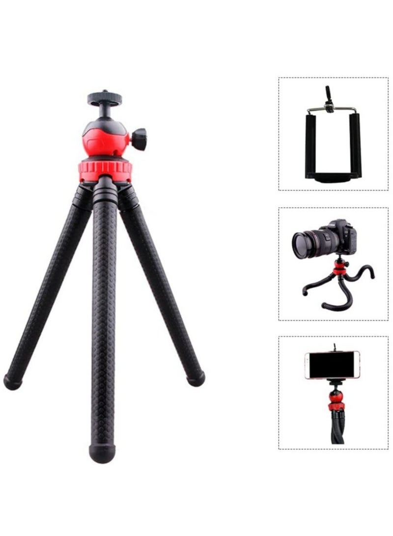 Flexible Tripod，12 Inch Phone Tripod for iPhone and Android Phone, Action Camera Tripod for GoPro Canon Nikon DSLR - Image 5